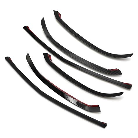 Buy Boot Lid Rear Spoiler Pair Front Lower Bumper Lip Splitter Canard ...