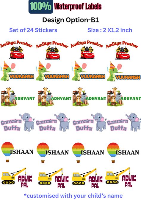 Permanent 3D Name Labels (Waterproof-Tear Proof-Fade Proof) – Sticknstyle