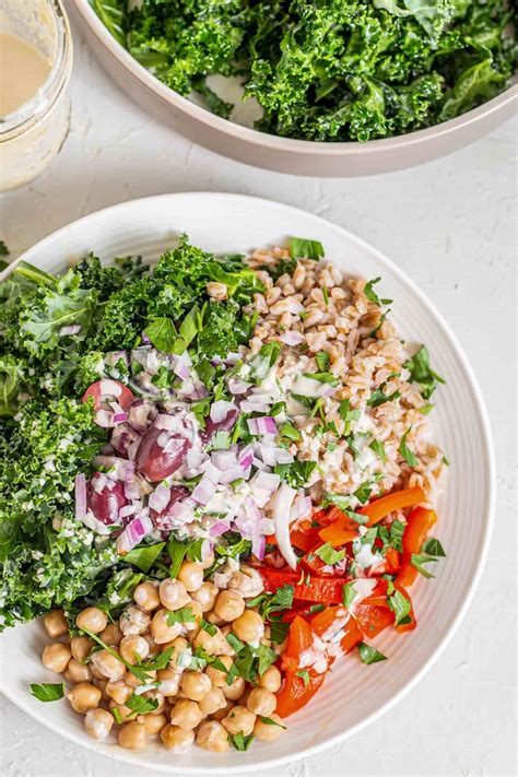 Mediterranean Farro Bowls Recipe - Running on Real Food