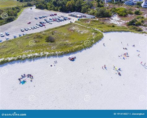Wingaersheek Beach Aerial View, Gloucester, Massachusetts, USA Stock ...