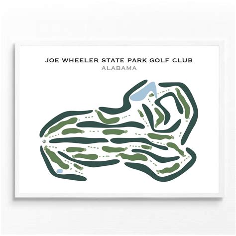 Joe Wheeler State Park Golf Club, AL | Golf Course Map, Golfer Gift for ...
