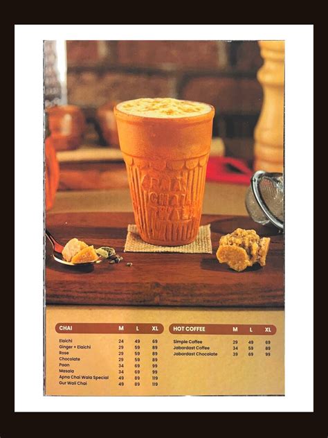 Menu at Apna Chai Wala Machhiwara, Machhiwara
