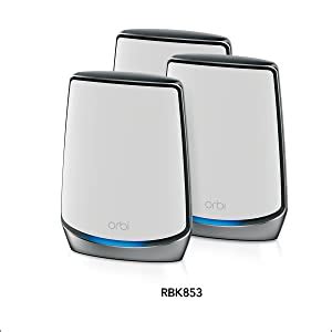 Netgear Orbi Whole Home Tri-Band Mesh WiFi 6 Add-on Satellite (RBS850 ...