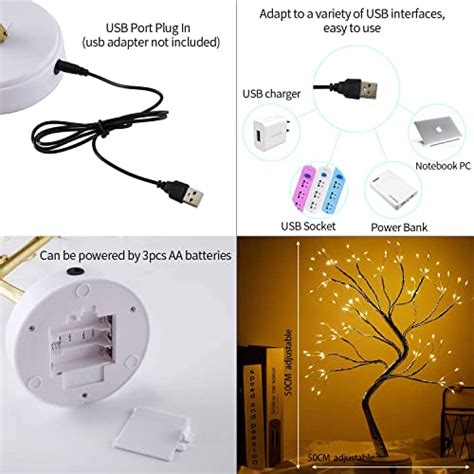 108 LED Bonsai Tree Light 20 Inch ( Gold ) – Xergy