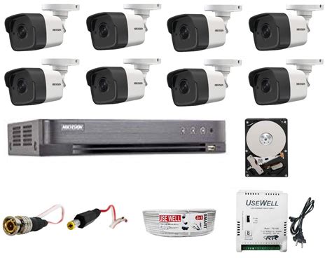 Buy HIKVISION Wired UHD 5MP Security Camera Kit, White Online at Low ...