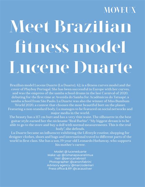 Lucene Duarte – MOVEUX Magazine