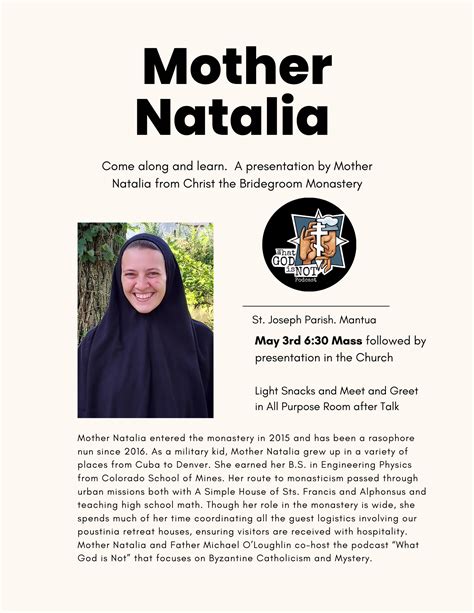 Mother Natalia - The Catholic Echo