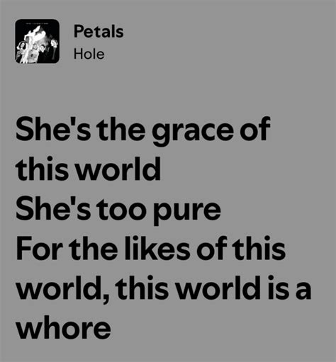 Best 12 Music lyrics spotify hole petals – Artofit
