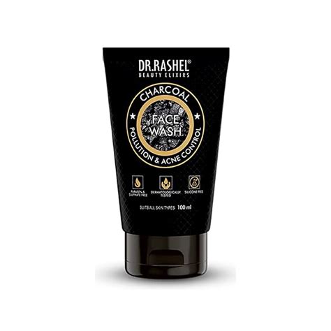 DR.RASHEL CHARCOAL FACE WASH FOR MEN THAT CONTROLS POLLUTION & ACNE ...