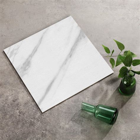 40 Pack White Peel and Stick Floor Tiles Marble Look 12"x12" Waterproof ...