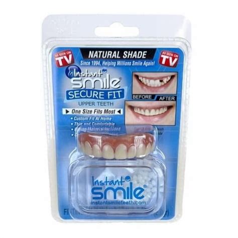 Instant Smile Secure Fit Upper Teeth - Walmart.com