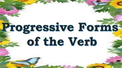 Progressive Verbs Chart 的图像结果