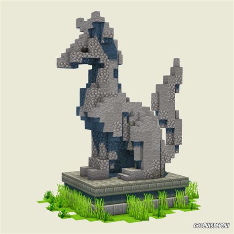 Image result for Minecraft Animal Statue Tutorial
