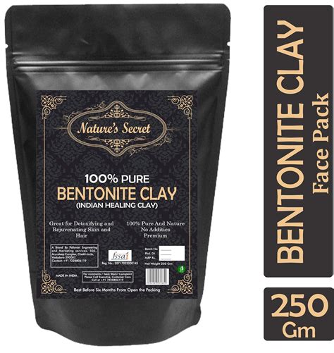 Buy Nature's Secret Bentonite Clay Powder Organic for Clay Mask Detox ...