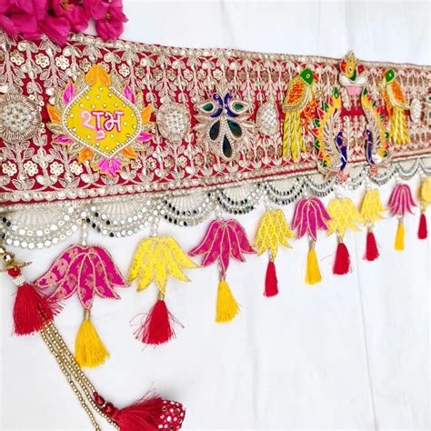 Bandhanwar with Ganesha , shubh labh , peacock , Lotus complete combo ...