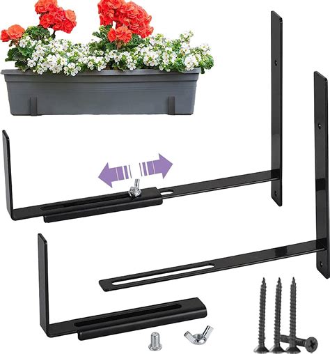 Basii Window Box Brackets,Railing Adjustable Planter Box Brackets ...