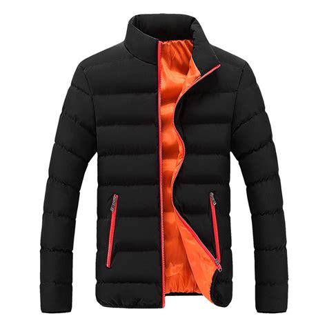Leesechin Clearance Men Winter Warm Thick Bubble Coat Big and Tall ...