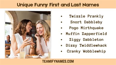 510+ Funny First and Last Names: Hilarious, Unique, and Creative Ideas ...