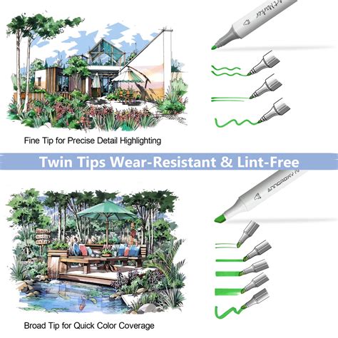 80 Colors Alcohol Markers for Adult Coloring anngrowy Permanent Art ...