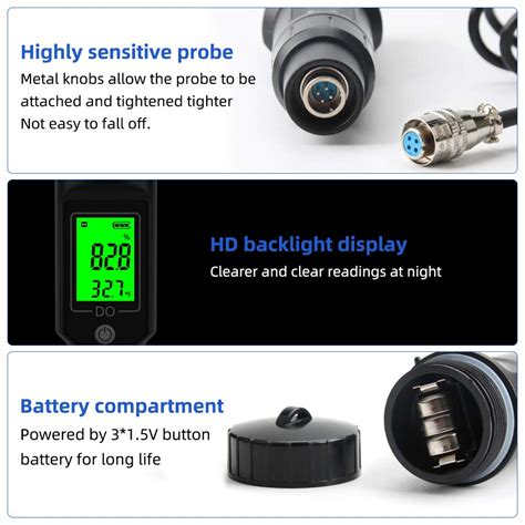 RCYAGO Dissolved Oxygen Meter with Electrode Filling Fluid- Buy Online ...