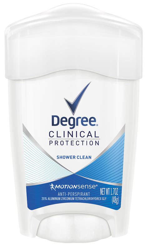 Degree Clinical Protection Shower Clean Antiperspirant & Deodorant ...