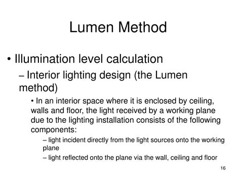 Image result for Lumen Method Calculation