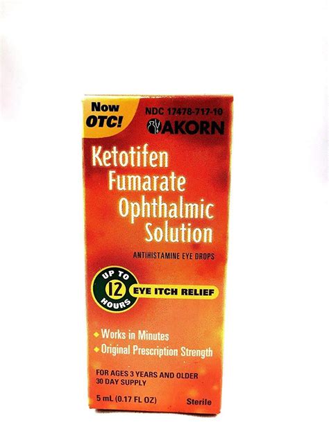 Zaditor Ketotifen Antihistamine Eye Drops 0.025% 5mL - Pack of 2 | Buy Now in International ...