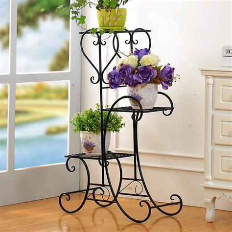 BULKWOOD Plant Stand Indoor Outdoor - Corner Metal Plant Shelf Plant ...