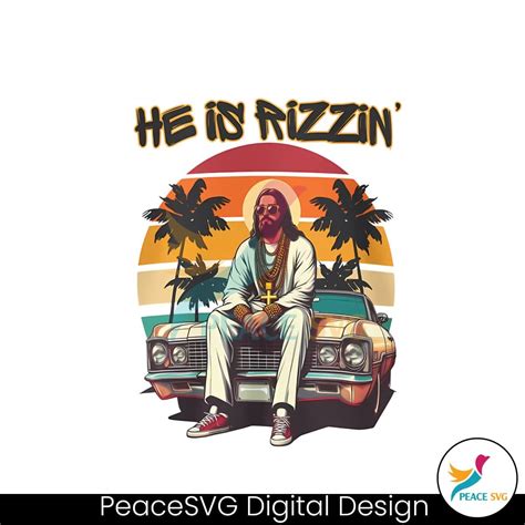 Funny He Is Rizzin Christian Meme Easter PNG Clipart » Peace SVG
