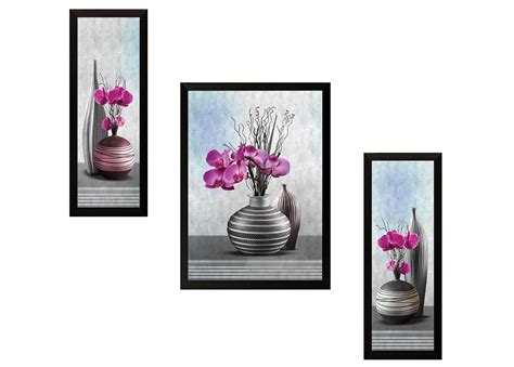 SAF 'Floral' Digital Reprint Framed Painting (Synthetic, 72 cm x 49 cm ...
