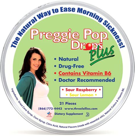 Amazon.com: Preggie Pop Drops Plus | 21 Drops | Vitamin B6 for Morning Sickness & Nausea Relief ...