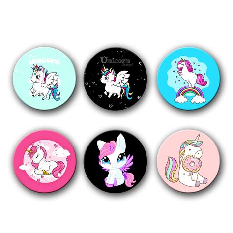 Buy VPRINT QUALITY Unicorn Badges with pin Button Badges (1.75X1.75 ...