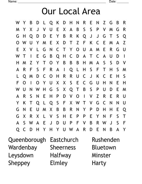 My Local Area Words 的图像结果