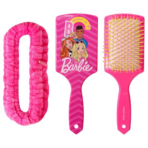 LUV HER Kids Hair Brush & Spa Headband Set for Girls - Features Barbie ...
