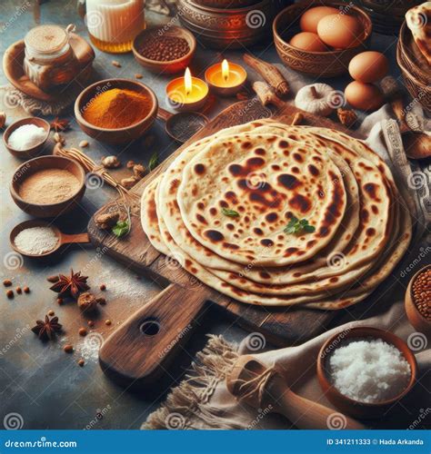 Traditional Indian Naan Made with Wholesome Whole Wheat Flour at Home ...