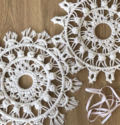 Image result for Macrame Tutorial Mandala Border