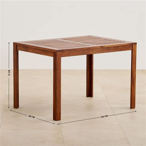 Buy Romero Mango Wood 4-Seater Outdoor Table - Brown from Home Centre ...