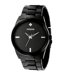Fossil Men's FS4482 Black Stainless Steel Bracelet Black Analog Dial ...