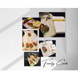 Mural Printed Krishna Design Family Combo