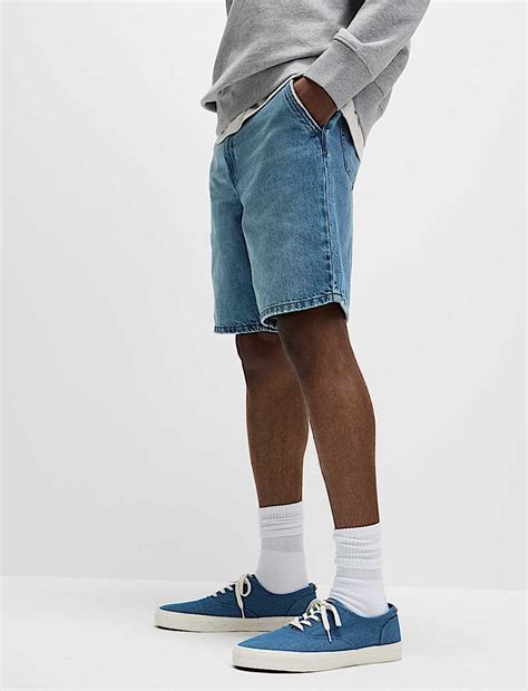 Buy Straight Fit Lightweight Denim Shorts at Marks & Spencer