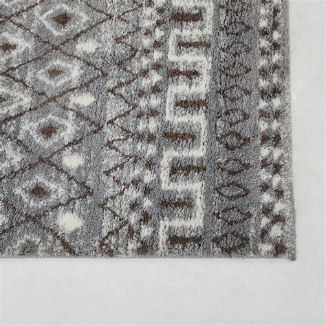 Buy Paradise Textured Polyester Shaggy Carpet : 180 cm x 120 cm Grey ...