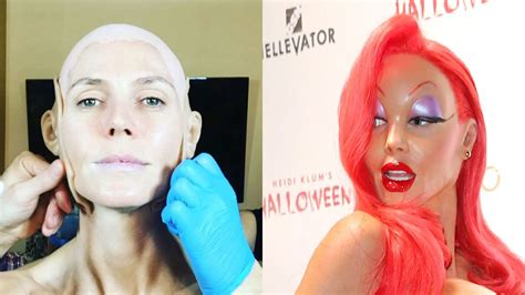 Image result for Jessica Rabbit Transformation Makeup Tutorial