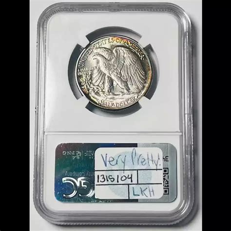 1945 Walking Liberty Half Dollar NGC MS-65 Very Pretty! - Bob Paul Rare ...