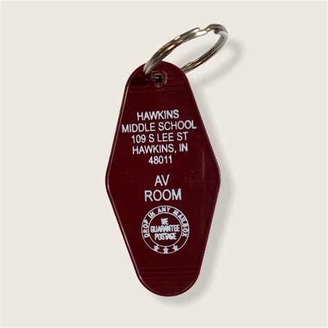 RePop Gifts | Hawkins Middle School AV Room Motel Style Keychain
