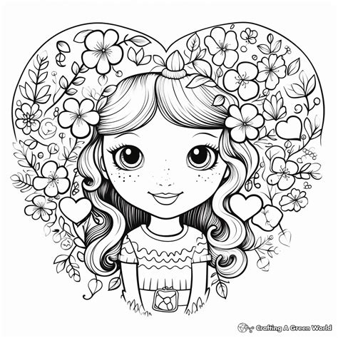 Girly Cute Coloring Pages