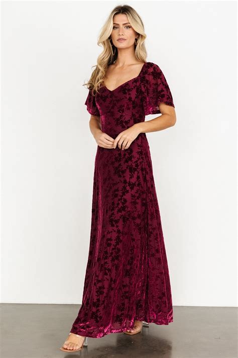 Everley Velvet Maxi Dress | Mulberry – Baltic Born