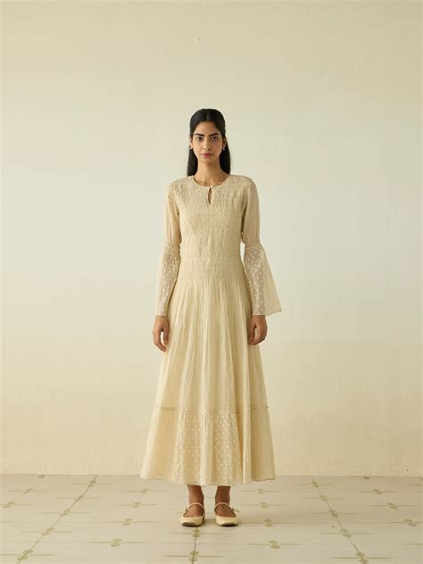 Selvedge Song Maxi Dress | Handwoven Cotton Silk | Festive 2025