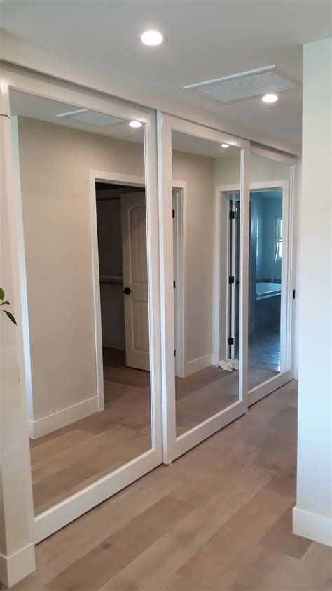 Floor To Ceiling Mirrored Closet Doors | Shelly Lighting
