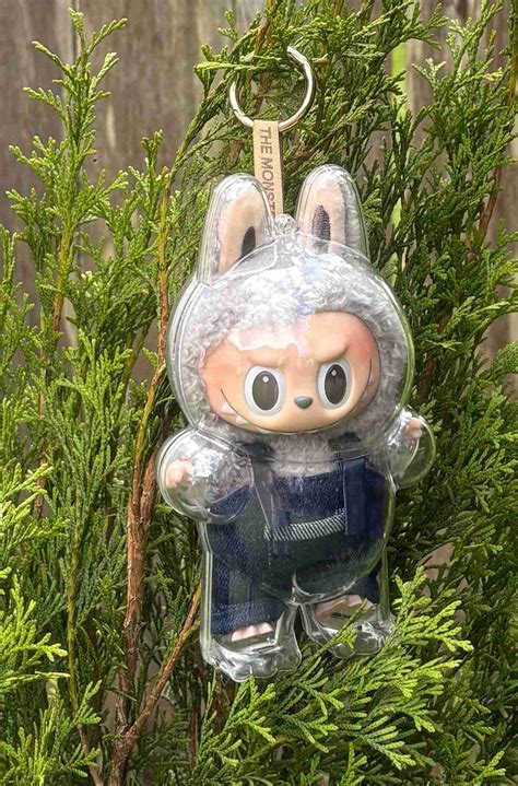 Macaron Labubu Transparent Protective Case – With Backpack Chain ...