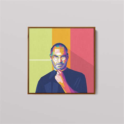 Buy Steve Jobs - Portrait - Ready to Hang Framed Pop Art, Large Canvas ...